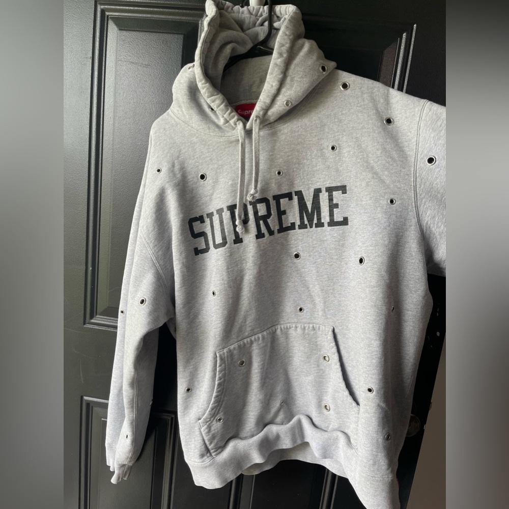 Supreme hoodie. Used gray